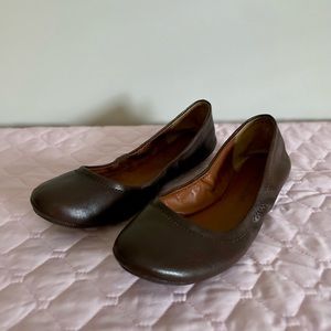 Lucky Brand | Brown Ballet Leather Flats | Size 7M
